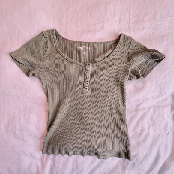 HOLLISTER MINT FITTED TEE - Picture 1 of 4